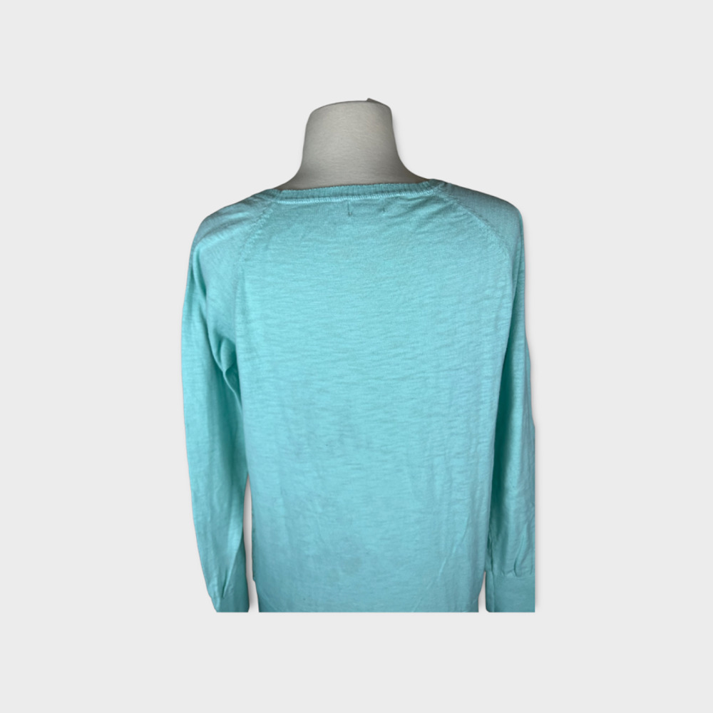 Mossimo Supply Co |  Women's Lace Front Embellished Sweater | Large - Picture 5 of 9